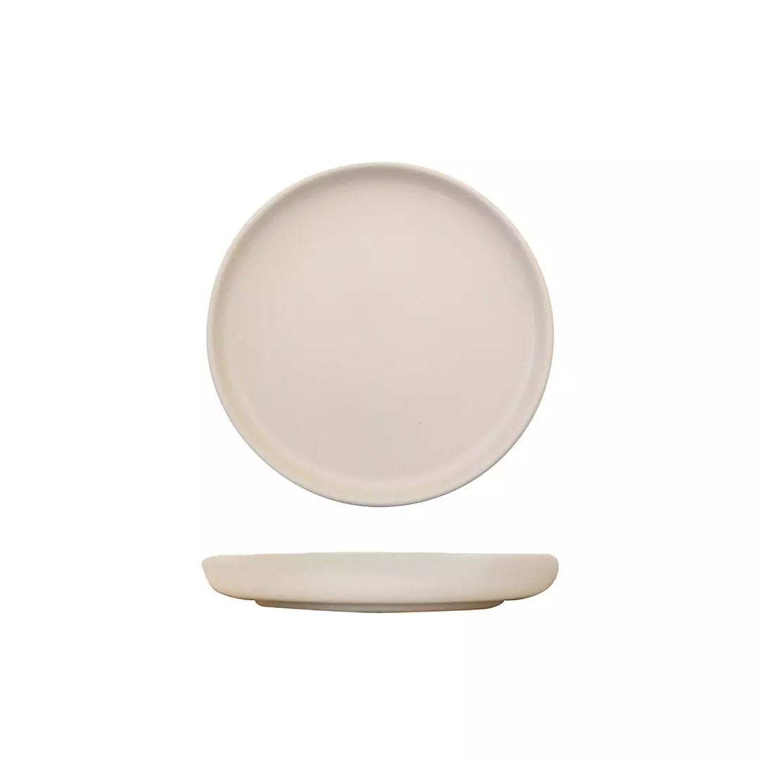 Eclipse Uno Cream Round Plate 220mm