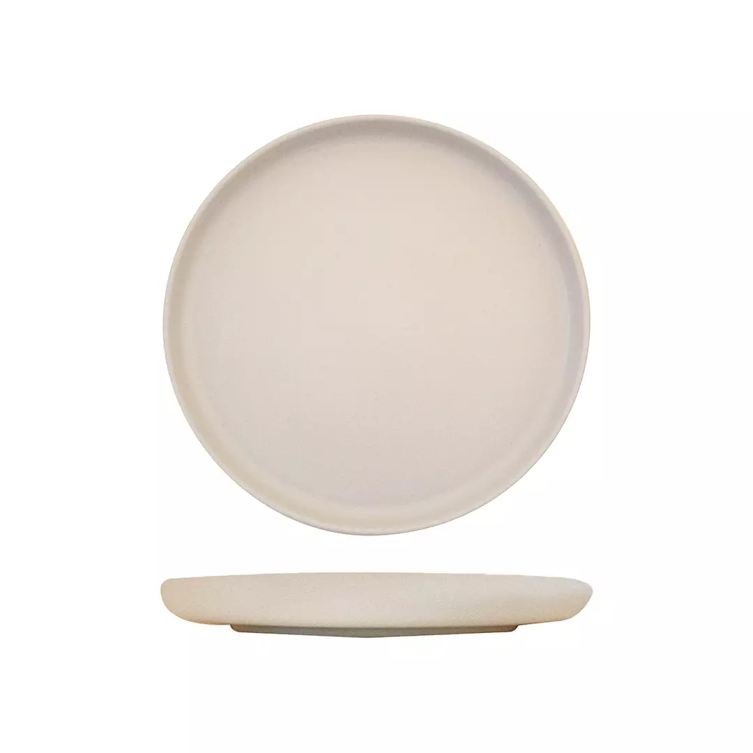 Eclipse Uno Cream Round Plate 280mm