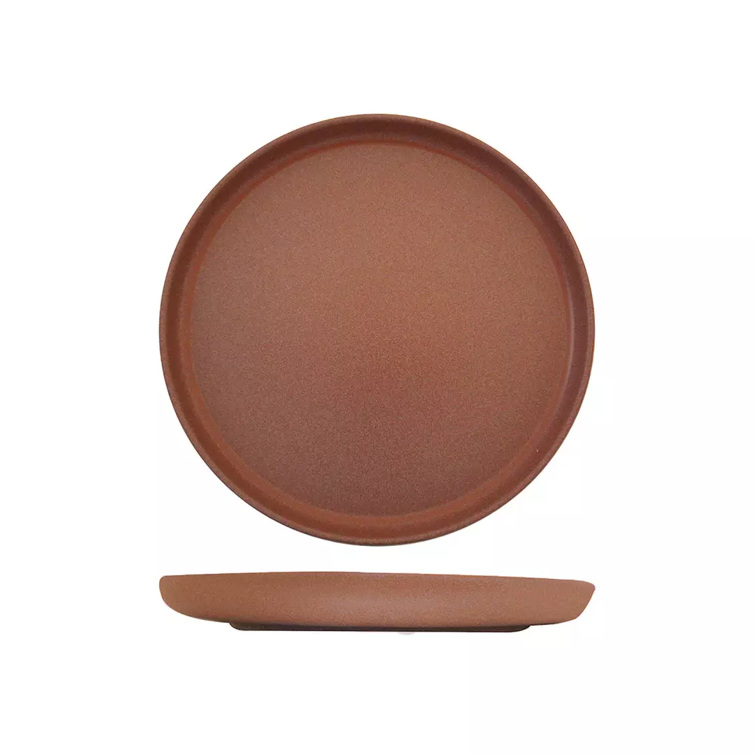 Eclipse Uno Brown Round Plate 280mm