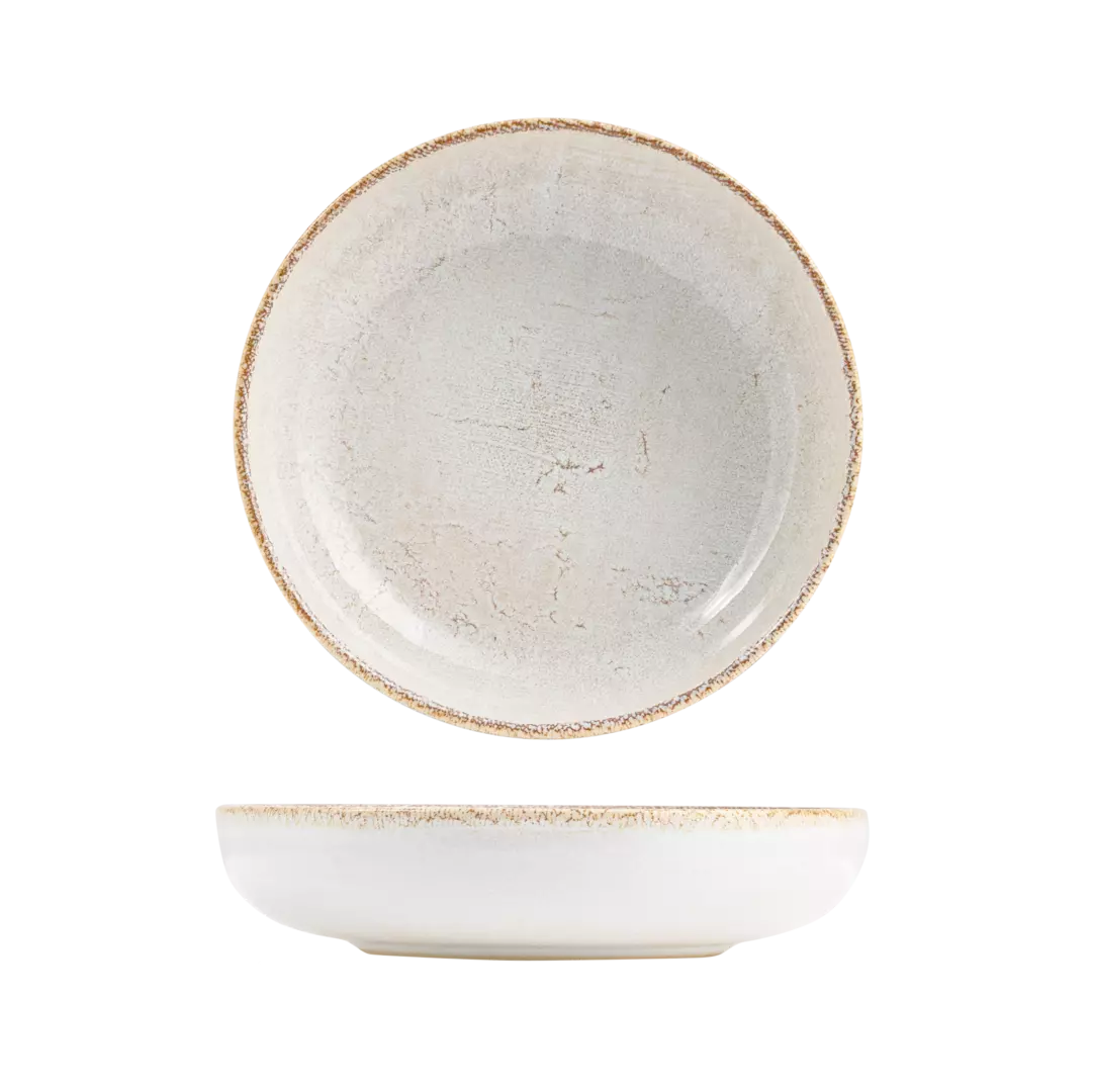 Eclipse Duo Limestone Round Bowl 220mm