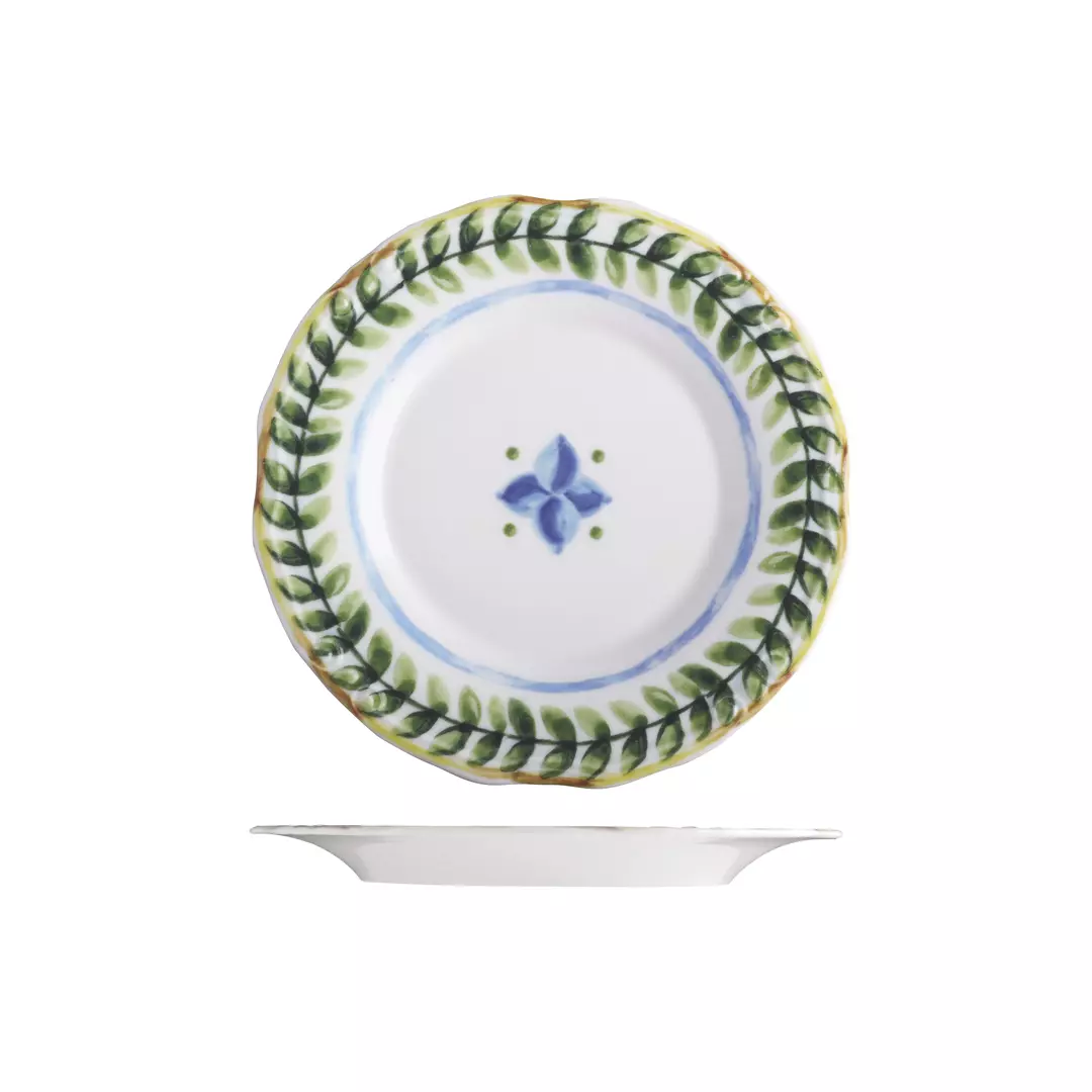 ID Fine Capri Round Scalloped Wide Rim Plate 200mm