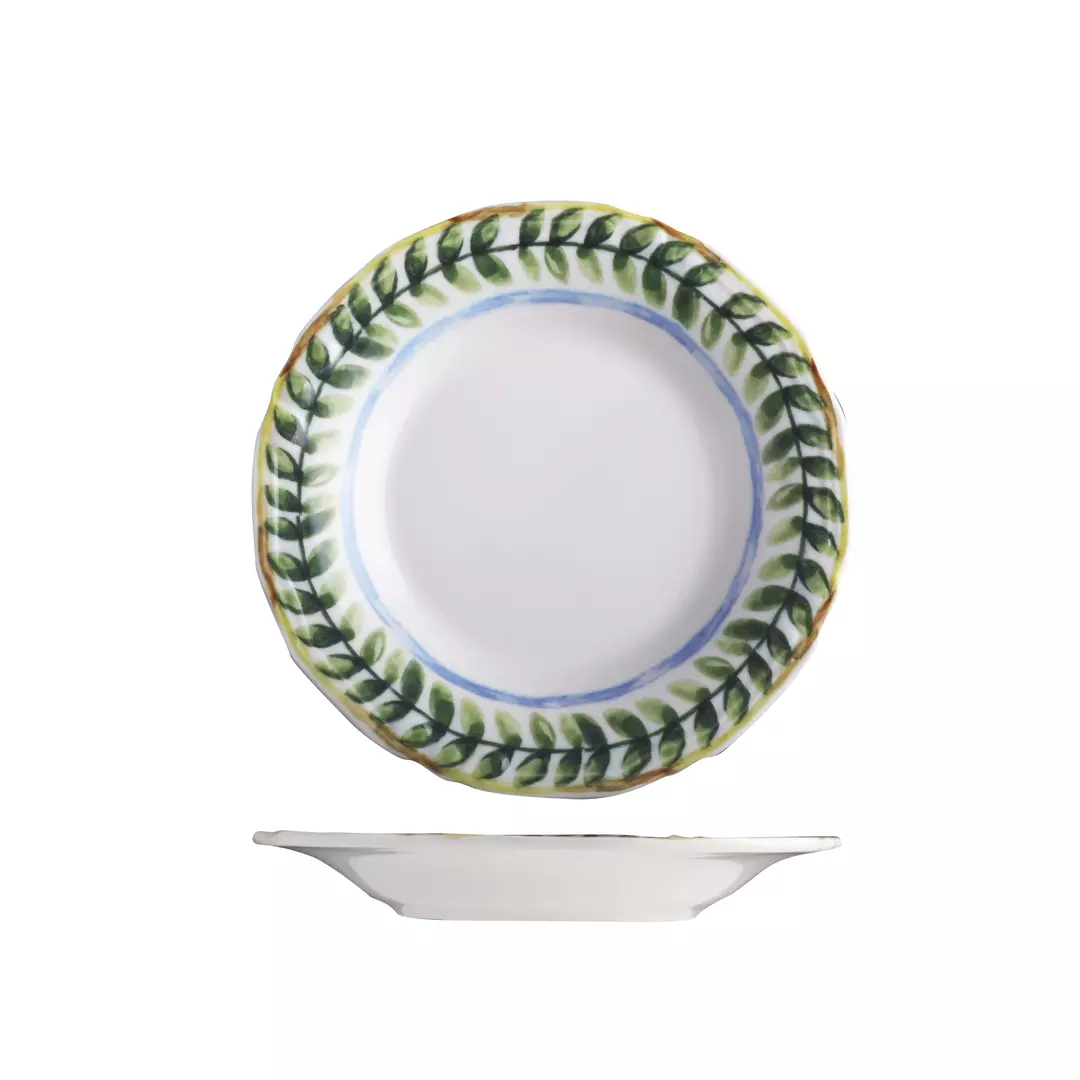 ID Fine Capri Scalloped Wide Rim Deep Plate 170mm