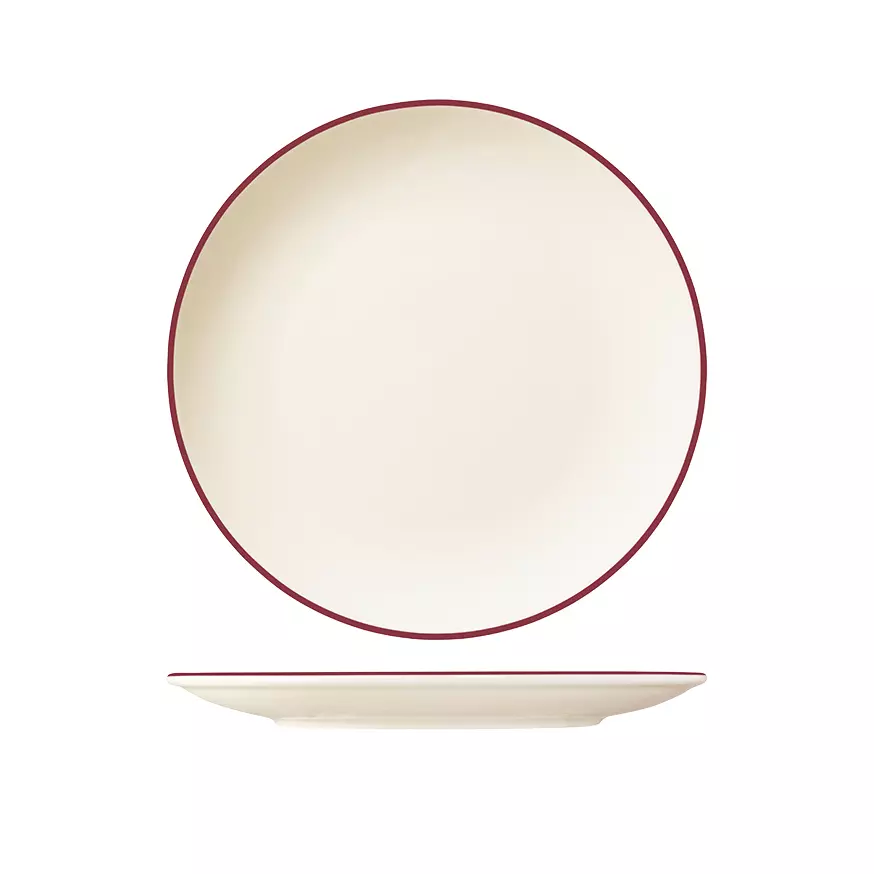 ID Fine Modest Maroon Round Coupe Plate 270mm