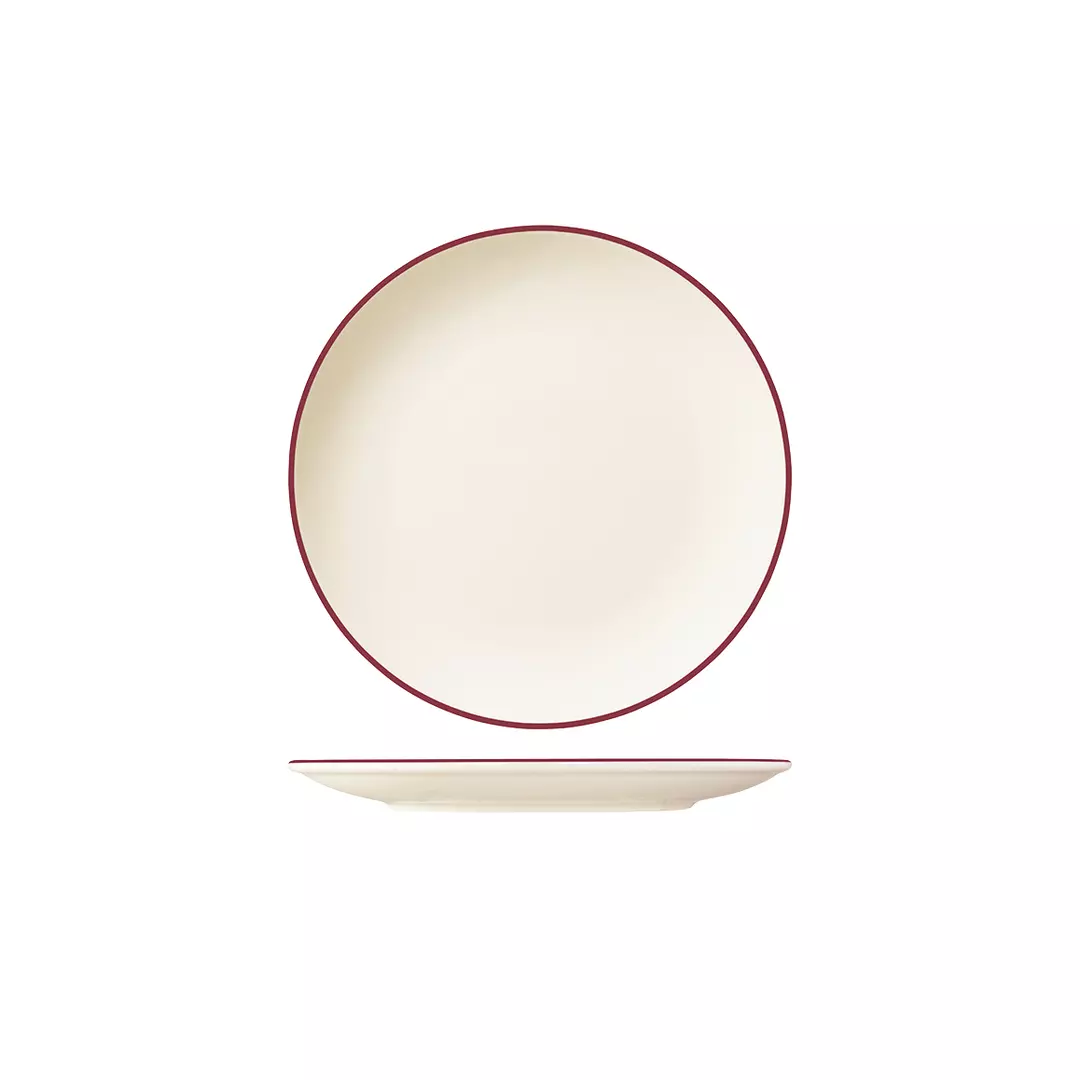 ID Fine Modest Maroon Round Coupe Plate 170mm