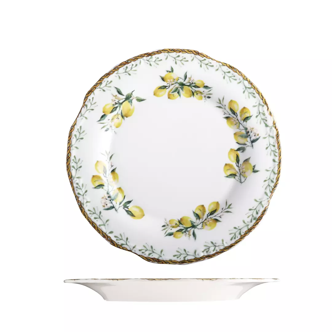 ID Fine Verona Round Scalloped Wide Rim Plate 250mm