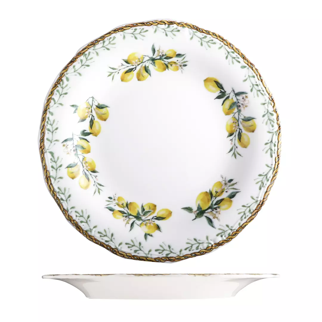 ID Fine Verona Round Scalloped Wide Rim Plate 290mm