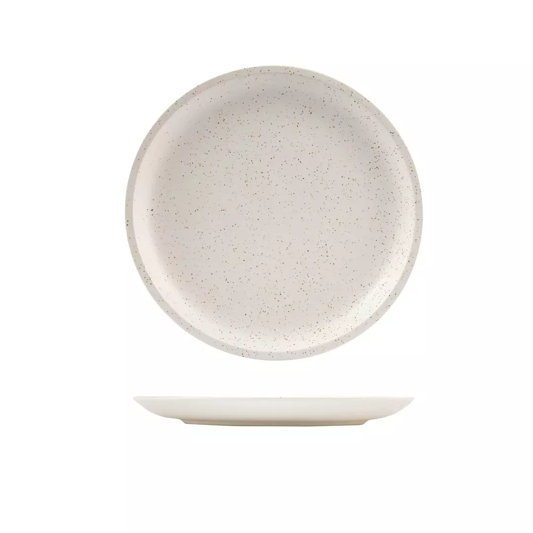 Luzerne Dune Shell Round Plate 231mm