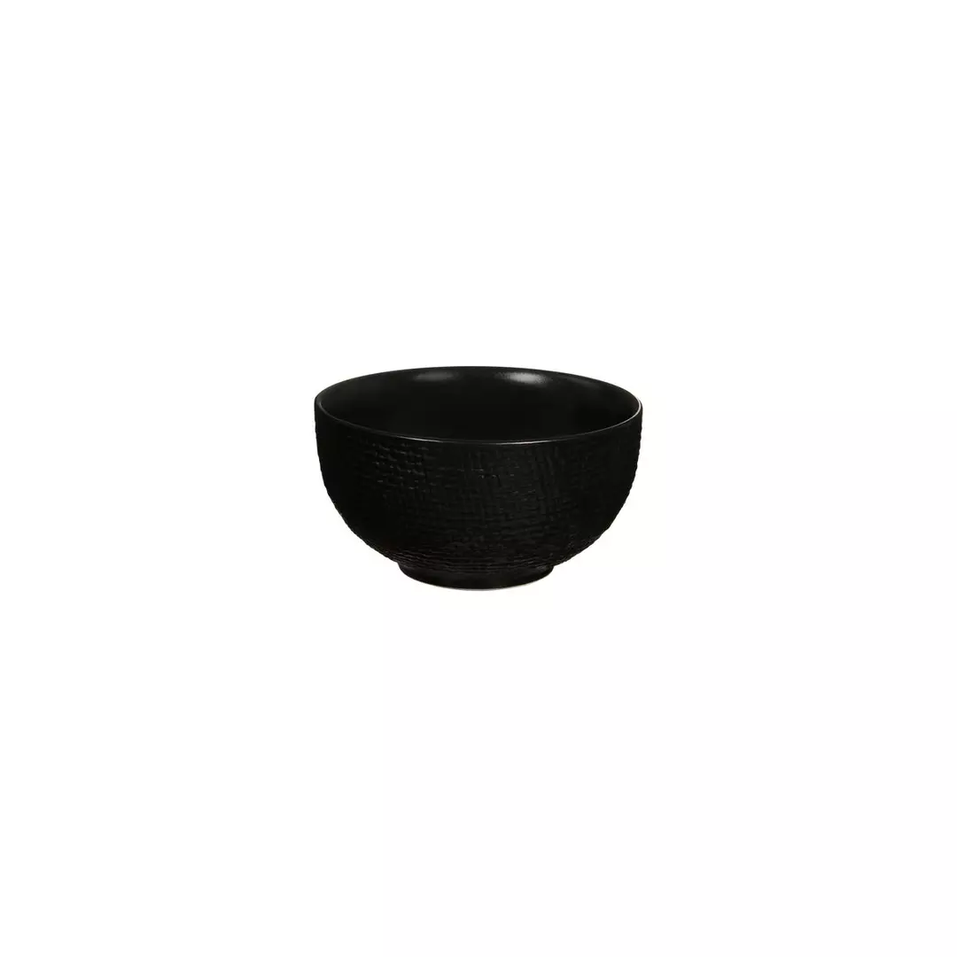 Luzerne Linen Black Round Bowl 205ml