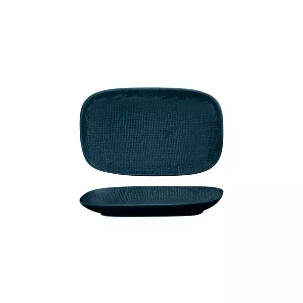 Luzerne Linen Navy Blue Oblong Plate 135x215x25mm