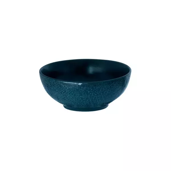 Luzerne Linen Navy Blue Round Bowl 525ml
