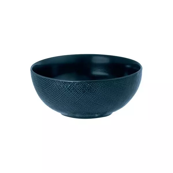 Luzerne Linen Navy Blue Round Bowl 970ml