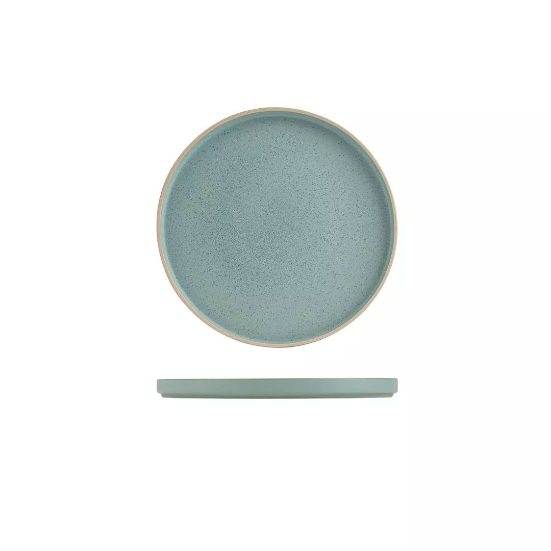 Luzerne Frosted Blue Stackable Plate 270mm