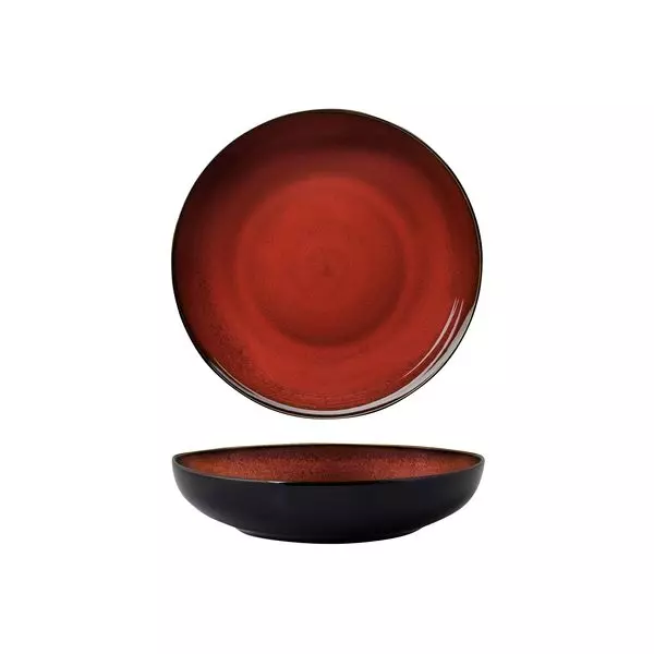 Luzerne Rustic Crimson Round Share Bowl 230mm