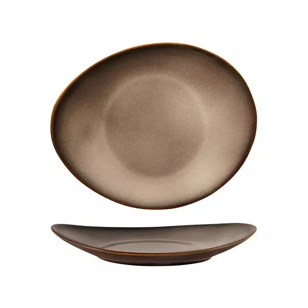 Luzerne Rustic Sama Oval Coupe Plate 948222