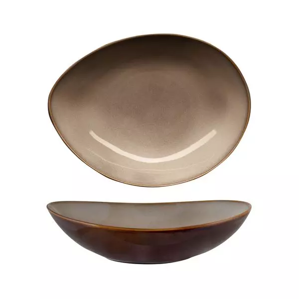 Luzerne Rustic Sama Oval Share Bowl 215x280x71mm
