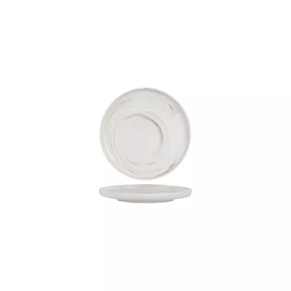 Luzerne Round Plate - Vertical Rim 165mm Marble