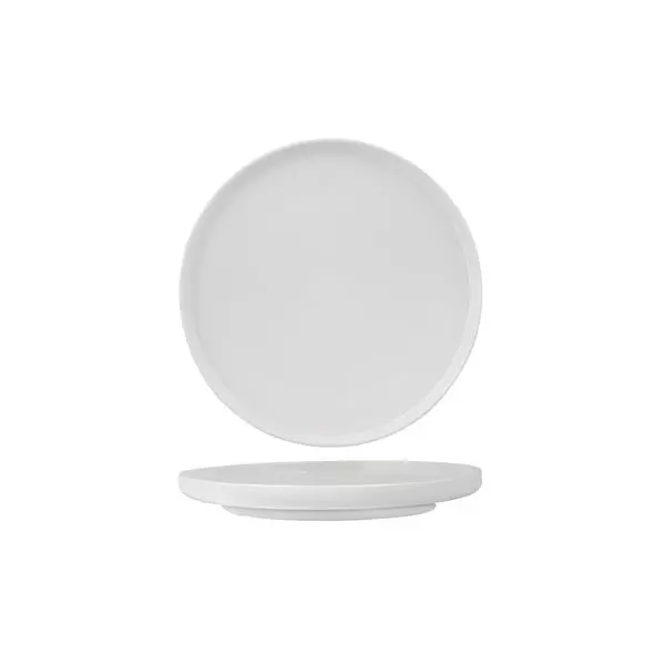 Luzerne Round Plate - Vertical Rim 210mm White