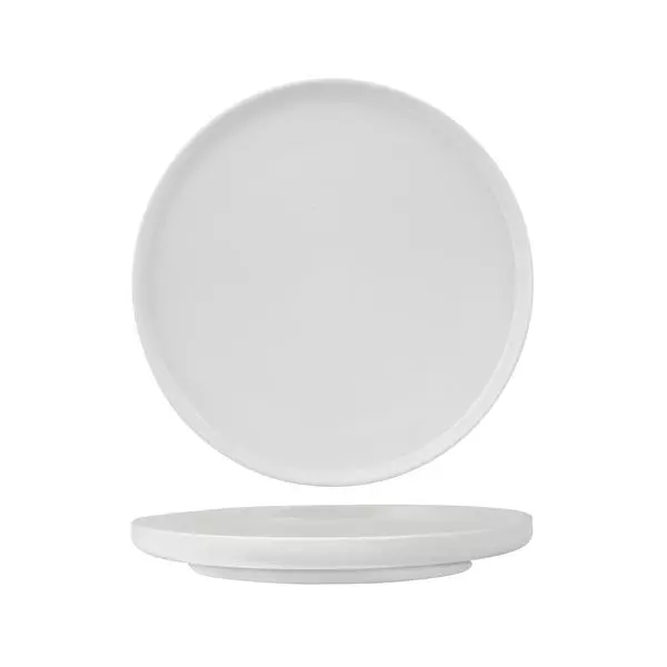 Luzerne Round Plate - Vertical Rim 280mm White