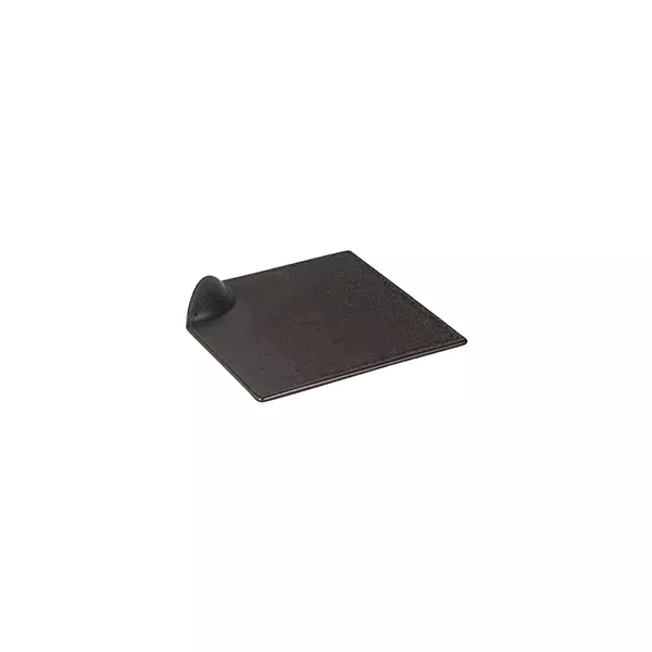 Luzerne Tate Square Plate with Handle Charcoal