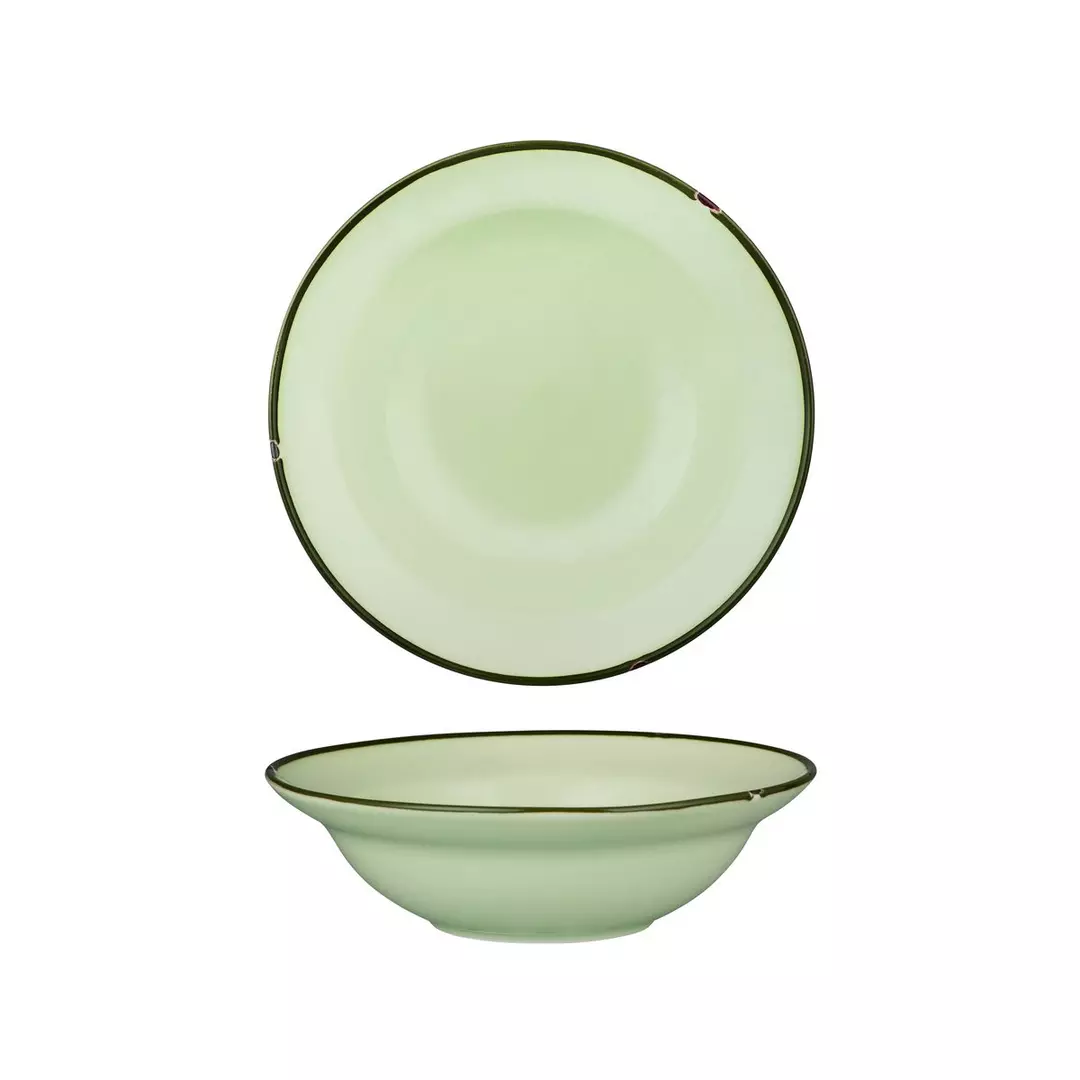 Luzerne TinTin Green / Green Round Deep Plate / Bowl 545ml