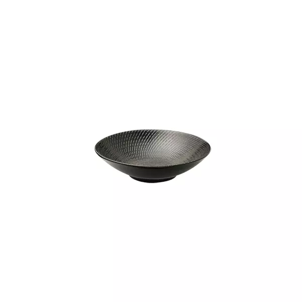 Luzerne Zen Black Swirl Round Bowl 280ml