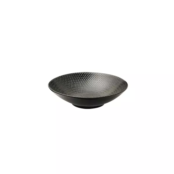 Luzerne Zen Black Swirl Round Bowl 600ml