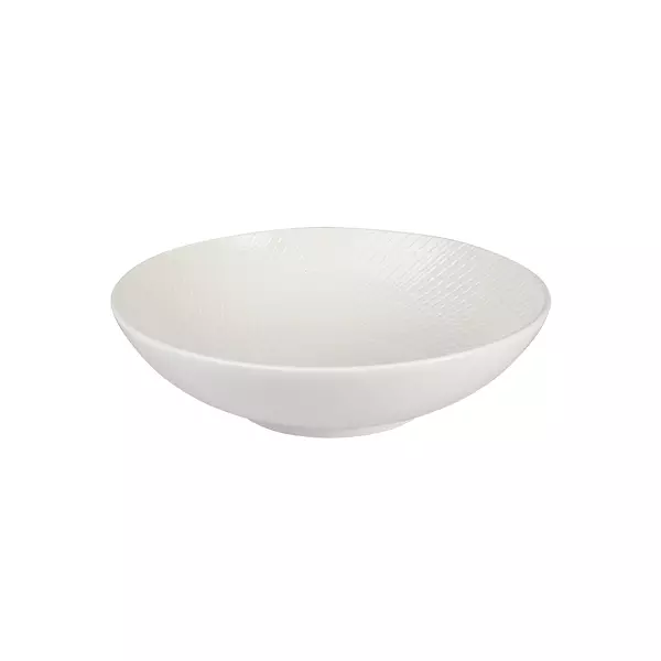 Luzerne Zen White Swirl Round Bowl 290mm