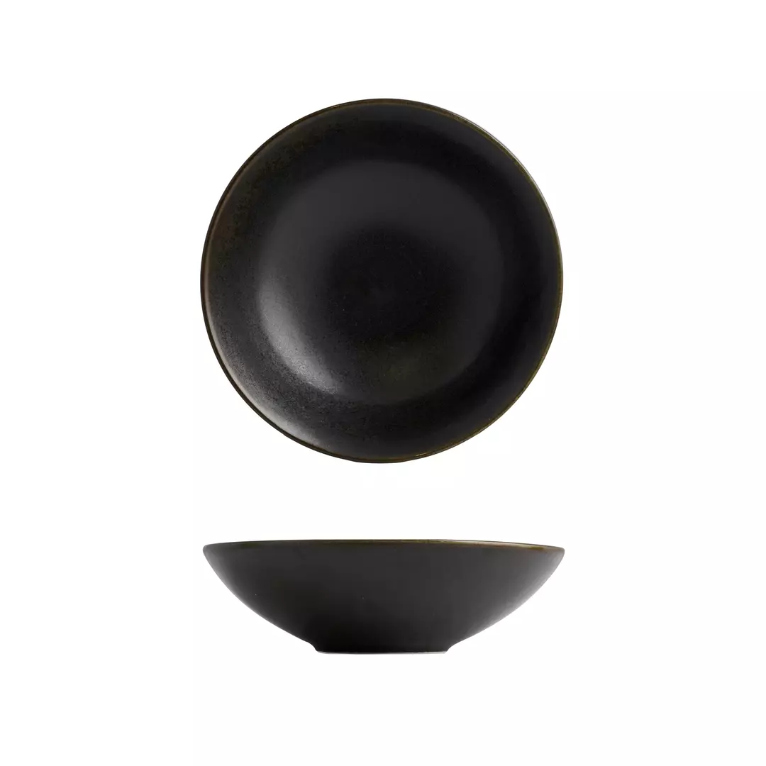 Moda Porcelain Round Deep Bowl 230mm Earth