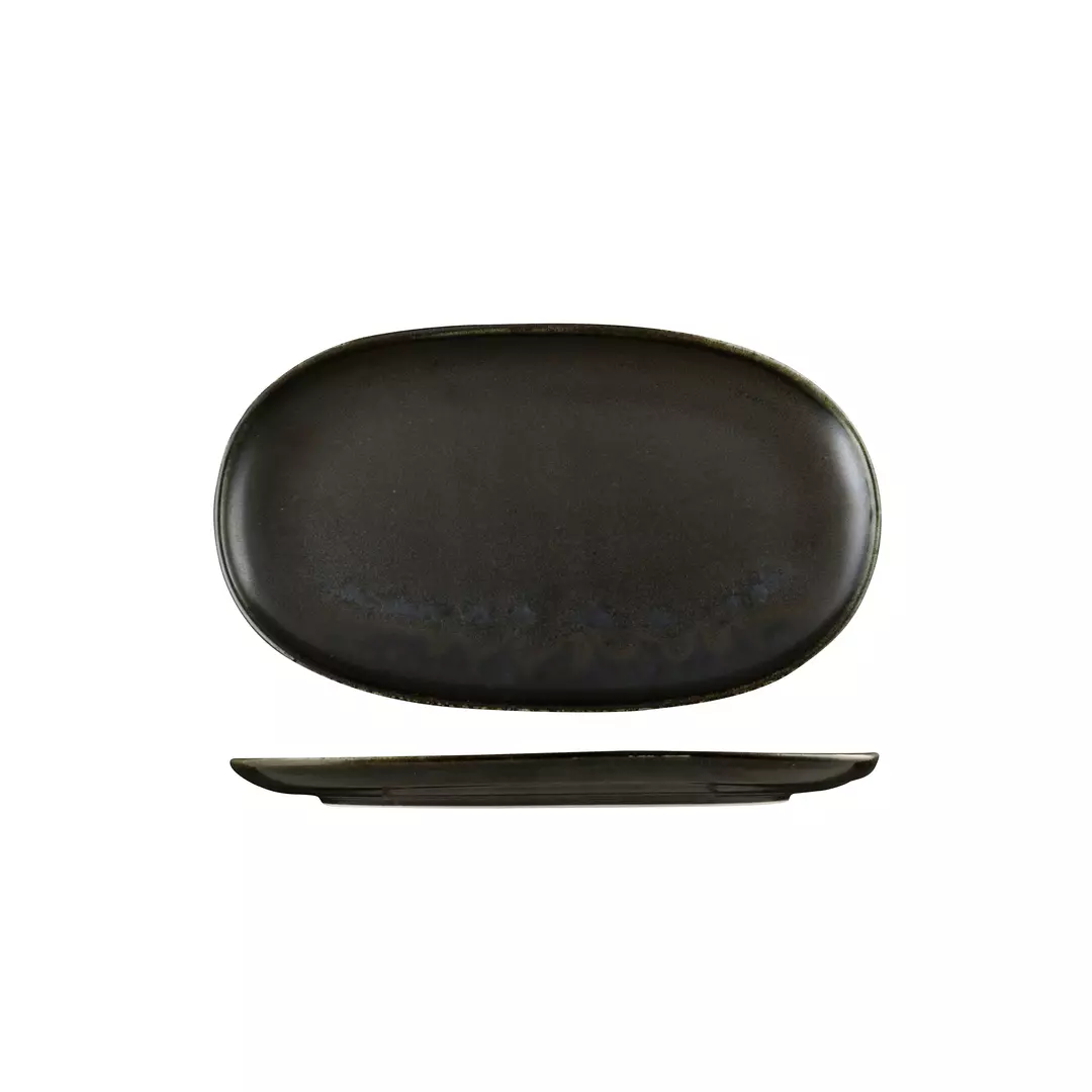 Moda Porcelain Earth Oval Coupe Plate 926341