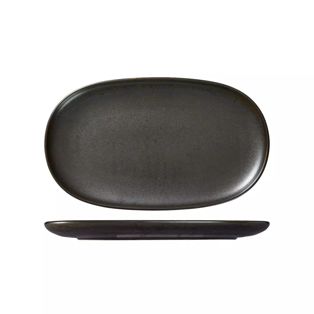 Moda Porcelain Earth Oval Coupe Plate 926344