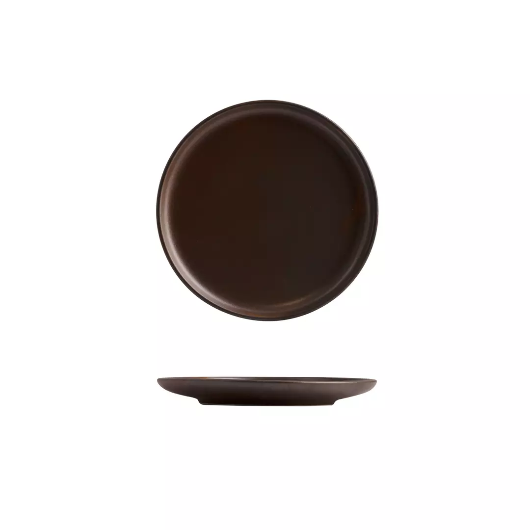 Moda Porcelain Rust Round Plate 200mm