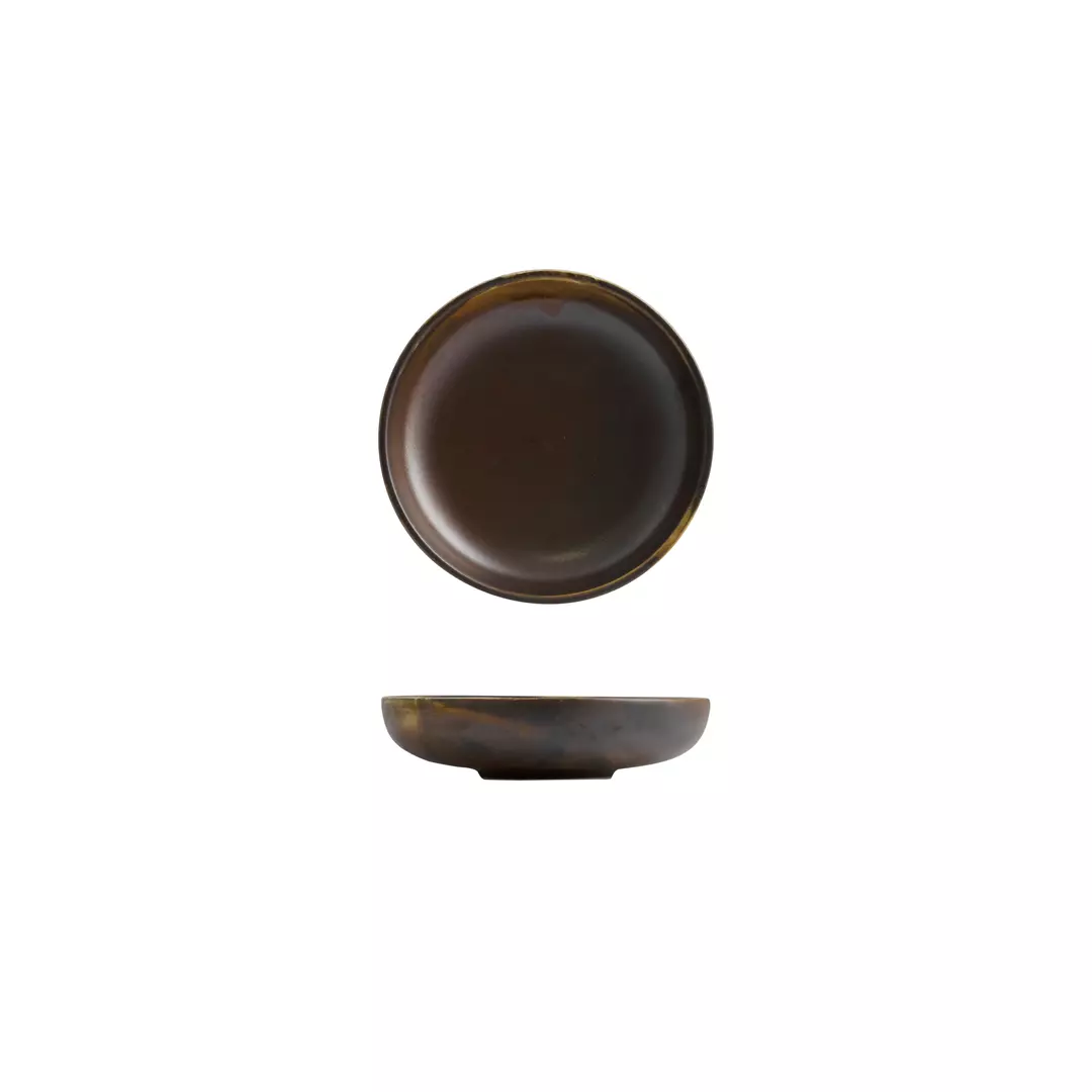 Moda Porcelain Rust Round Bowl 380ml