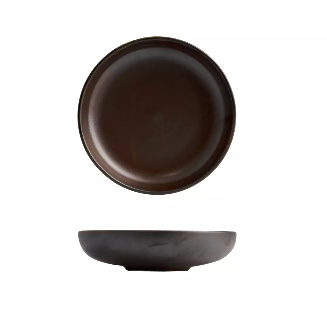 Moda Porcelain Rust Round Share Bowl 225mm