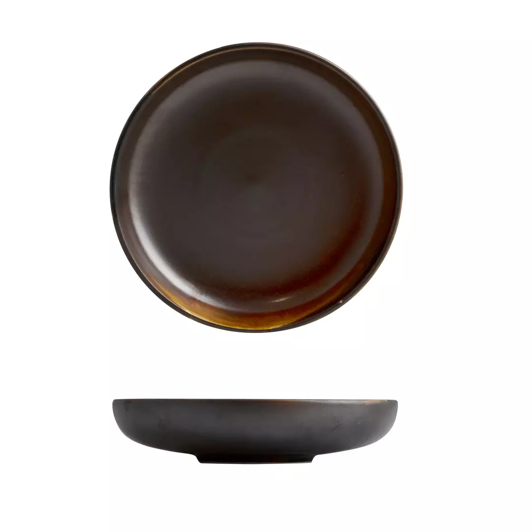 Moda Porcelain Rust Round Share Bowl 250mm