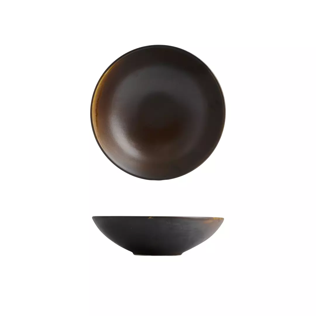 Moda Porcelain Round Deep Bowl 845ml Rust