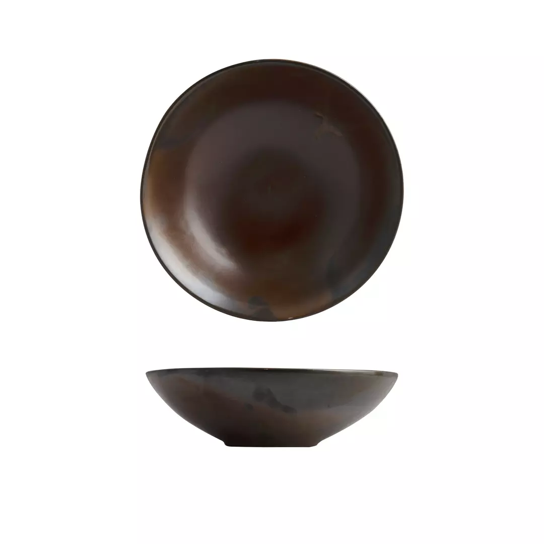 Moda Porcelain Rust Round Bowl 230mm