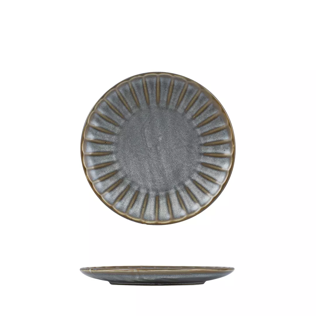 Moda Porcelain Chic Scalloped Round Plate 205mm