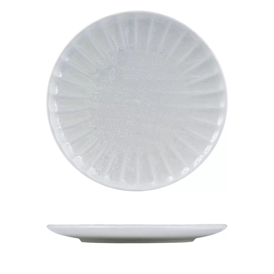 Moda Porcelain Willow Scalloped Round Plate 260mm