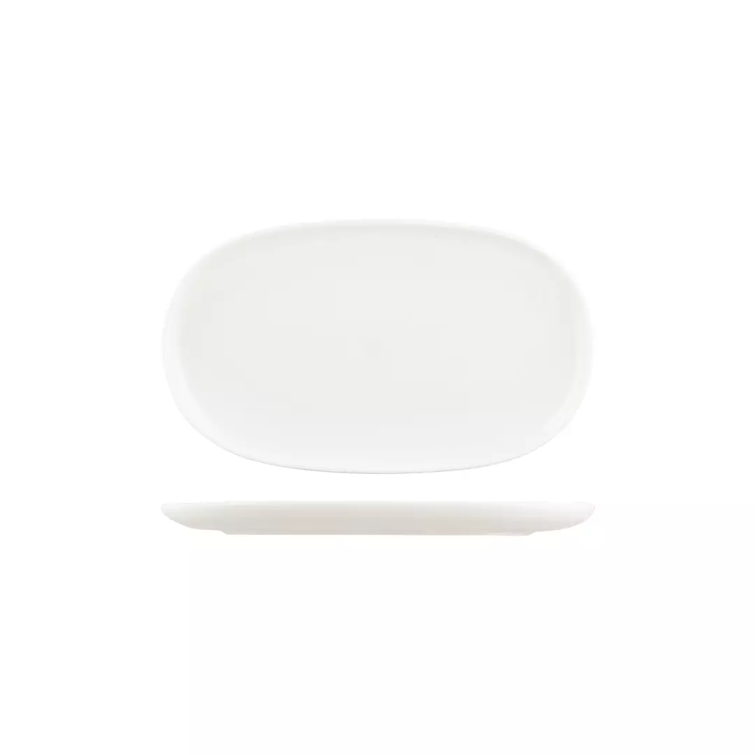 Moda Porcelain Snow Oval Coupe Plate 926542