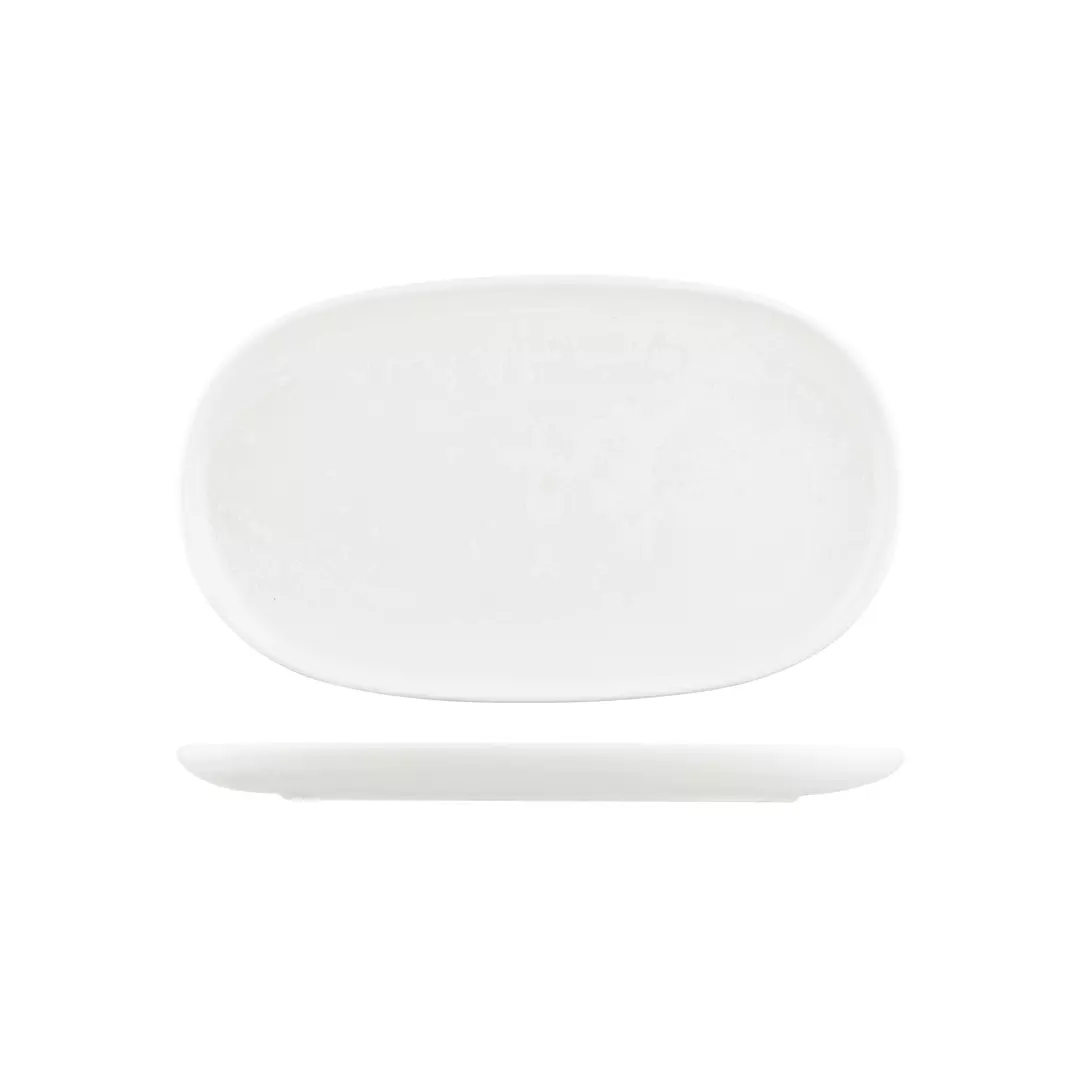 Moda Porcelain Snow Oval Coupe Plate 926544
