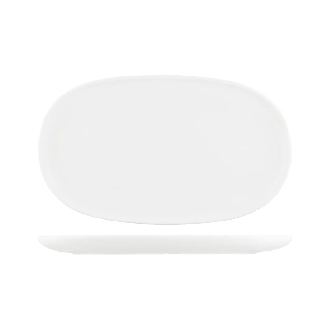 Moda Porcelain Snow Oval Coupe Plate 926546
