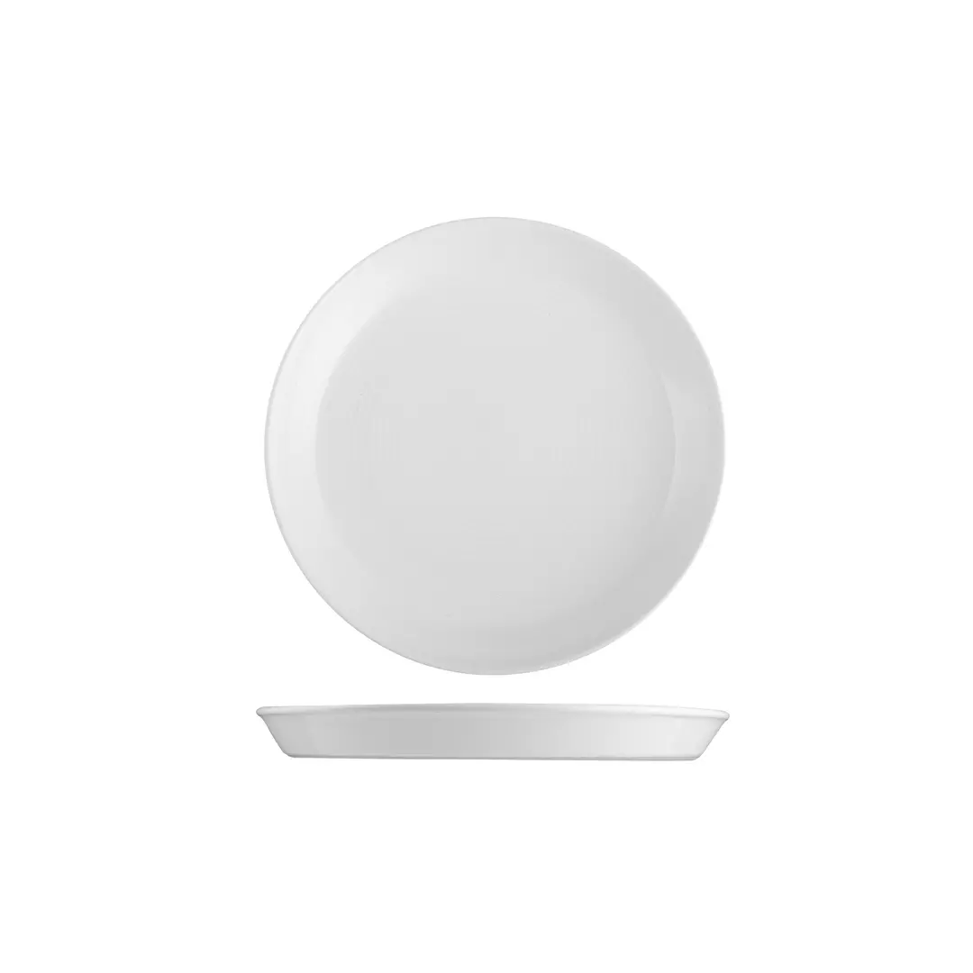 POTTR Finn White Round Tapered Plate 170mm