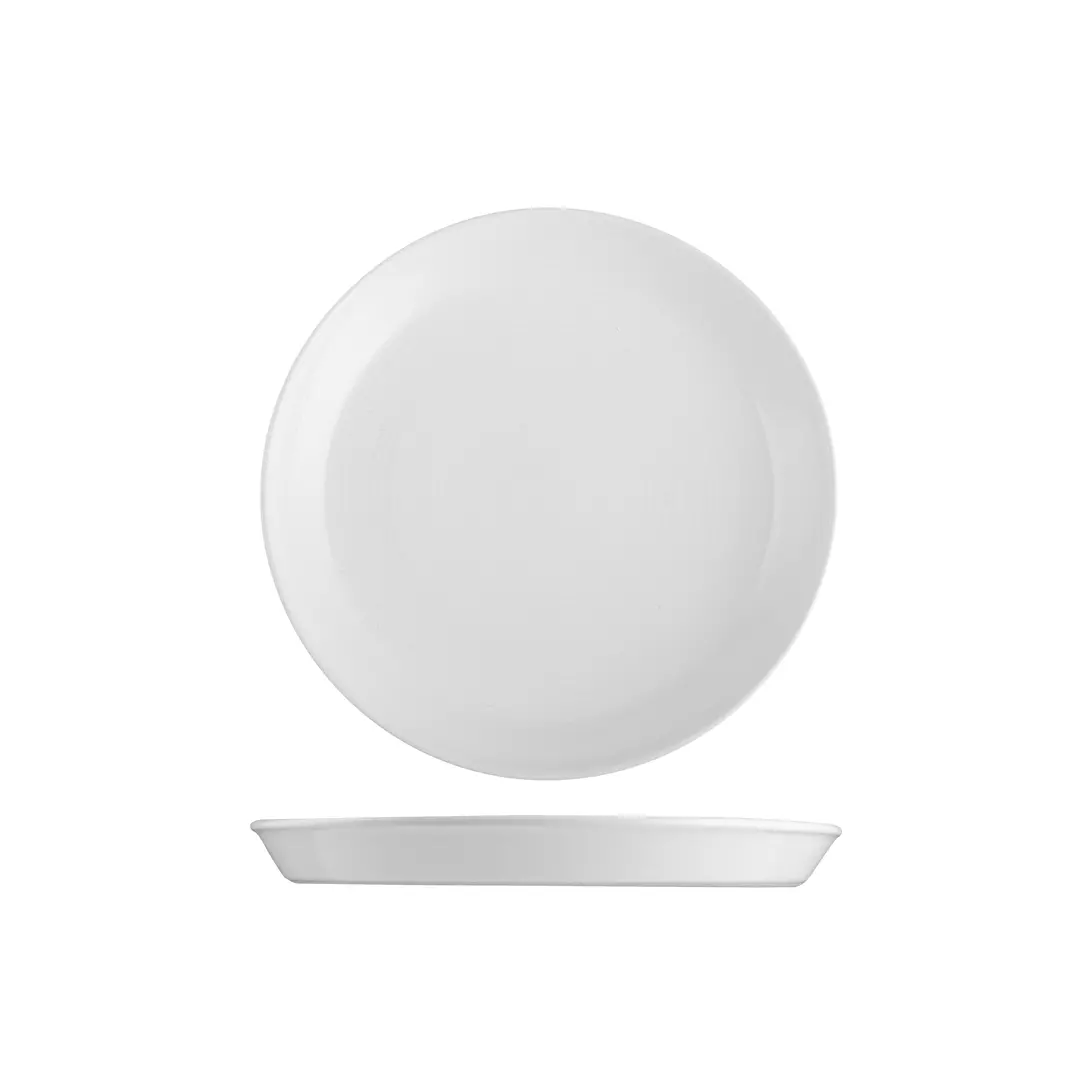 POTTR Finn White Round Tapered Plate 230mm