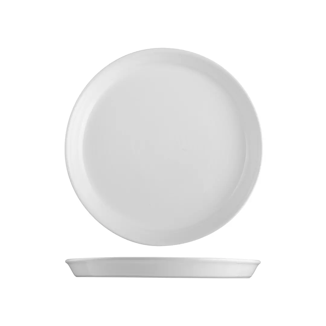 POTTR Finn White Round Tapered Plate 250mm