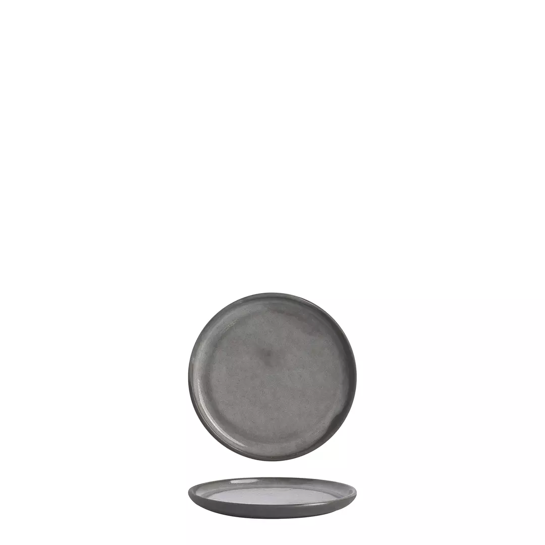 POTTR Gembrook Grey Round Flat Coupe Plate 165mm