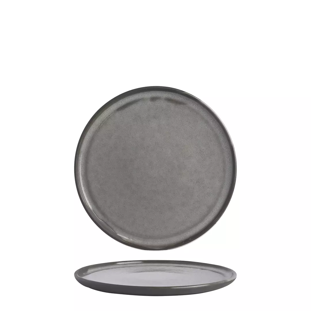 POTTR Gembrook Grey Round Flat Coupe Plate 280mm