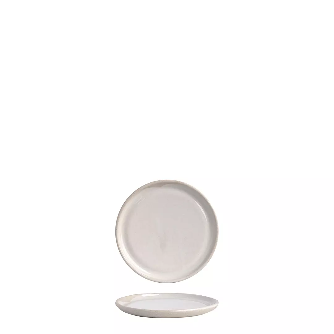 POTTR Gembrook White Round Flat Coupe Plate 165mm