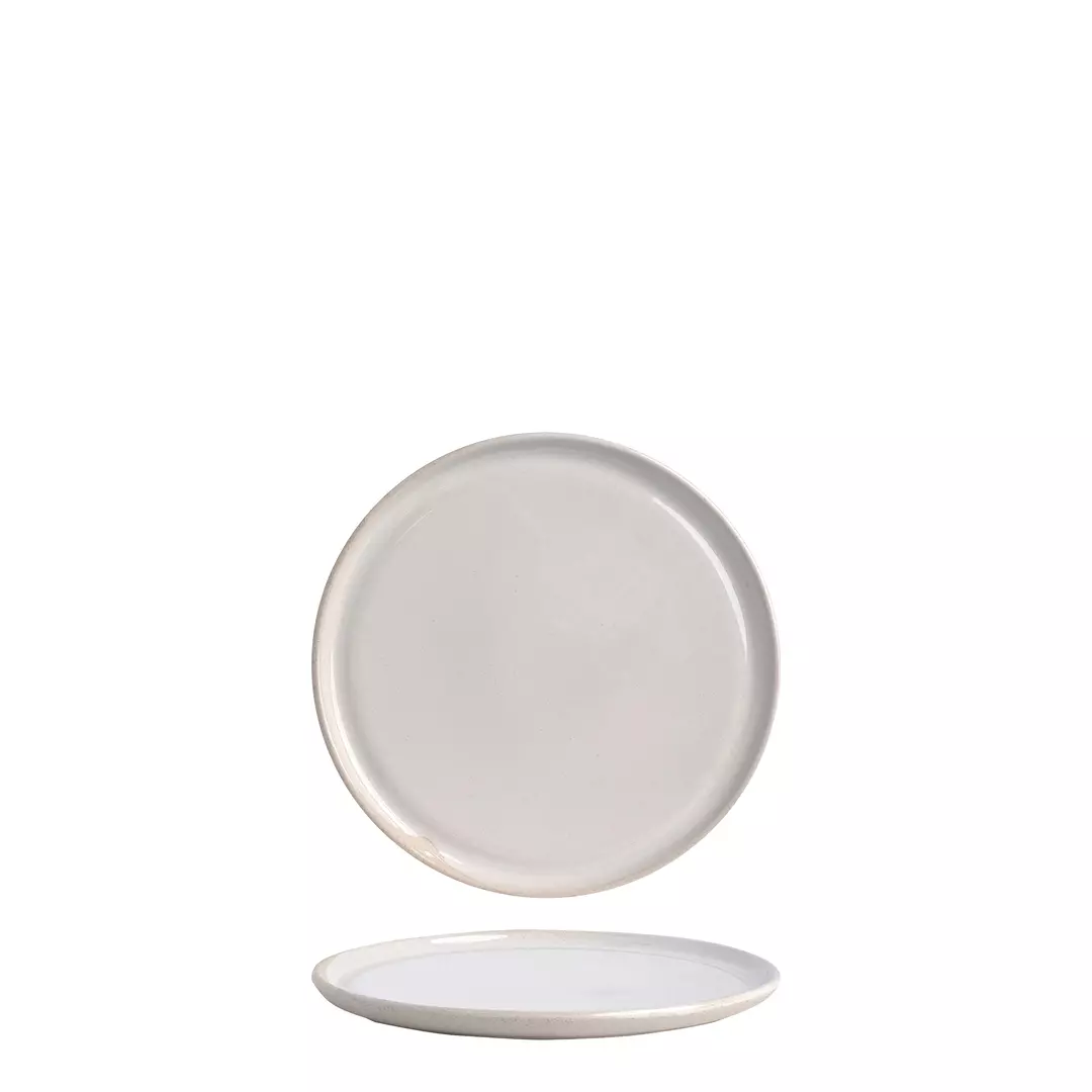 POTTR Gembrook White Round Flat Coupe Plate 230mm