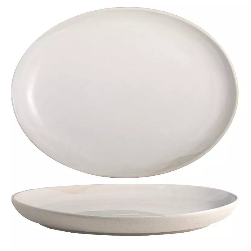 POTTR Gembrook White Oval Deep Plate