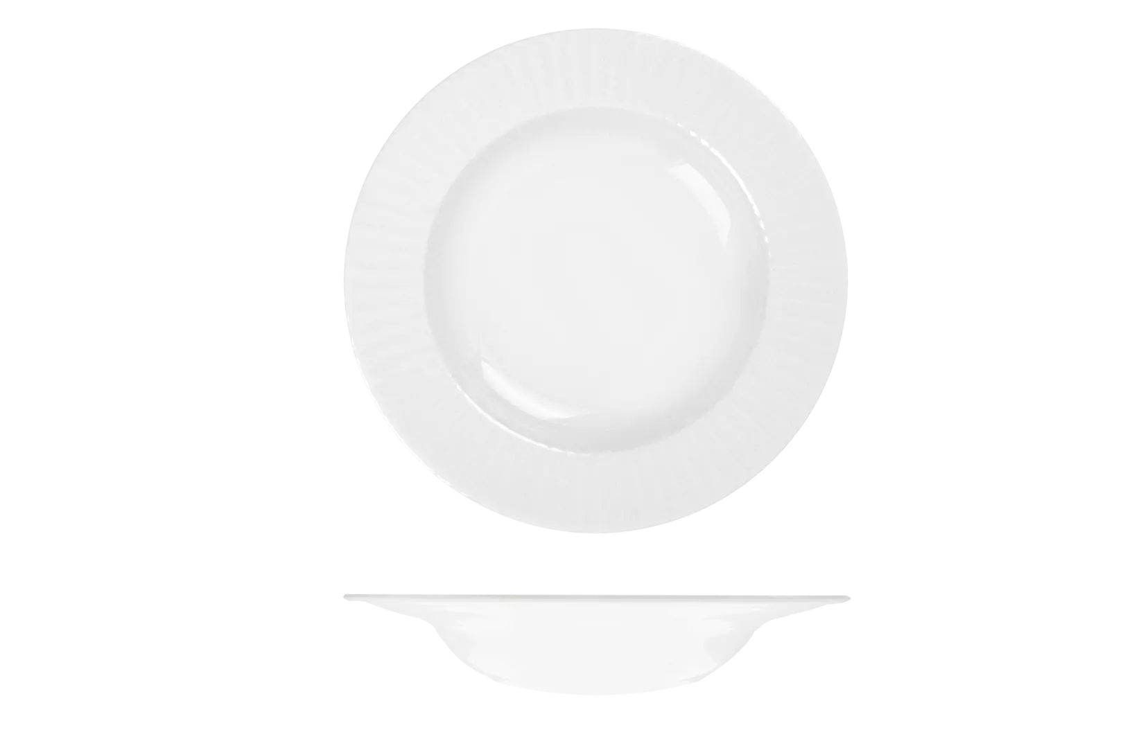 RAK Porcelain Round Bowl - Wide Rim 300mm White